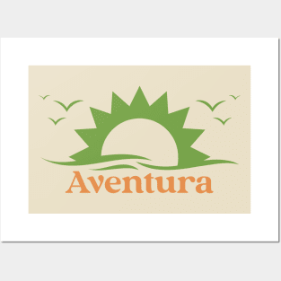 Aventura Nostalgic Sunset Posters and Art